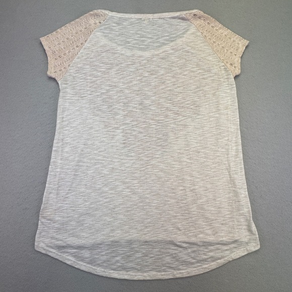 Reba Shirt Women's Medium Western Country Star Lace Feathers Rhinestones Cream - Picture 7 of 7